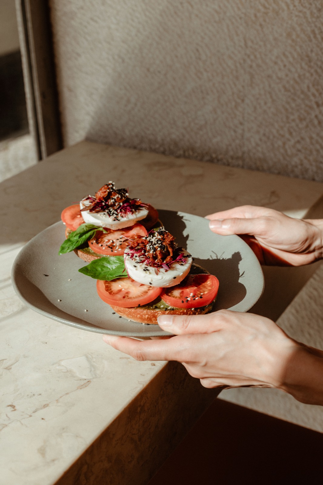A fresh brunch plate